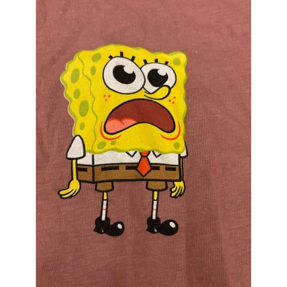 Spongebob Squarepants Dusty Pink Graphic Tee - Size Small